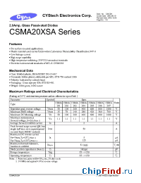 Datasheet CSMA20XSA производства Cystech