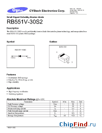 Datasheet RB551V-40S2 производства Cystech
