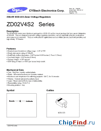 Datasheet ZD06V8 производства Cystech