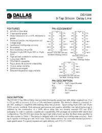 Datasheet DS1005-175 производства Dallas