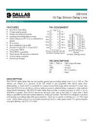 Datasheet DS1010-350 производства Dallas
