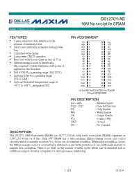 Datasheet DS1270AB manufacturer Dallas