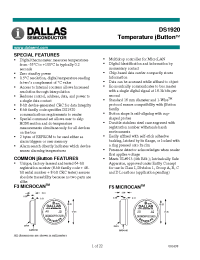 Datasheet DS9093F manufacturer Dallas