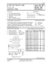 Datasheet 1505-60A manufacturer Data Delay