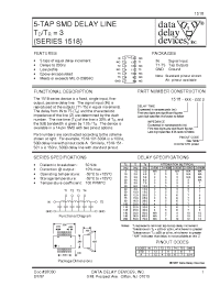 Datasheet 1518-10-5.0A manufacturer Data Delay