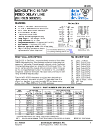 Datasheet 3D3220S-100 производства Data Delay