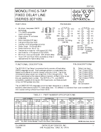 Datasheet 3D7105S-2 производства Data Delay