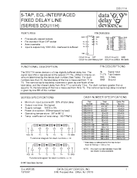 Datasheet DDU11H-10MC3 производства Data Delay