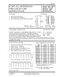 Datasheet DDU18-100MC3 производства Data Delay