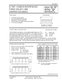 Datasheet DDU222C-100M производства Data Delay