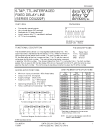 Datasheet DDU222F-175M производства Data Delay