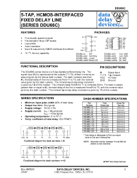 Datasheet DDU66C-150ME7 производства Data Delay