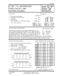 Datasheet DDU66F-100D1 производства Data Delay