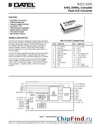 Datasheet ADC-228 производства Datel