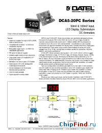 Datasheet DCA5-20PC производства Datel