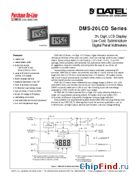 Datasheet DMS-20LCD-1-5 производства Datel