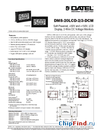 Datasheet DMS-20LCD-2-DCM производства Datel