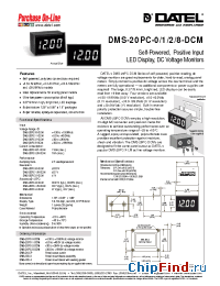 Datasheet DMS-20PC-0-DCM производства Datel