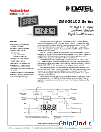 Datasheet DMS-30LCD-1-9 производства Datel