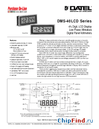 Datasheet DMS-40LCD производства Datel