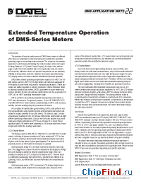 Datasheet DMS-AN22 manufacturer Datel