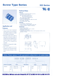 Datasheet 303-021-1602-0010 manufacturer DB Lectro