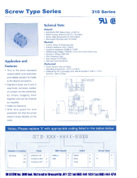 Datasheet 310-031-1002-0000 manufacturer DB Lectro