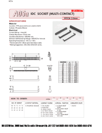 Datasheet A05A08BSB1 manufacturer DB Lectro