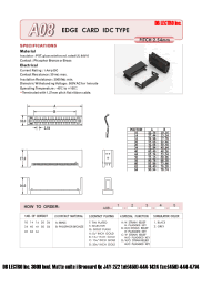 Datasheet A0810ASA1 manufacturer DB Lectro