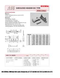 Datasheet A1616ASA2 manufacturer DB Lectro