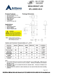 Datasheet BTL-32NRC-O1-O manufacturer DB Lectro