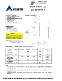 Datasheet BTL-32PGC-G9-R manufacturer DB Lectro