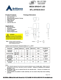 Datasheet BTL-35YECS-Y3-K manufacturer DB Lectro