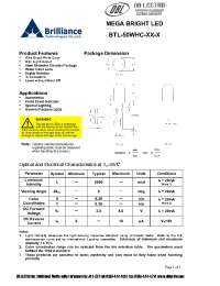 Datasheet BTL-50WHC-PW-U manufacturer DB Lectro