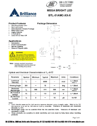 Datasheet BTL-51AMC-A5-T manufacturer DB Lectro