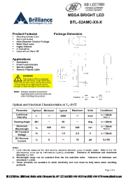 Datasheet BTL-52AMC-A3-Q manufacturer DB Lectro