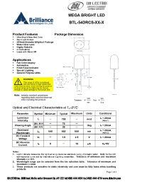 Datasheet BTL-54DRCS-R4-N manufacturer DB Lectro