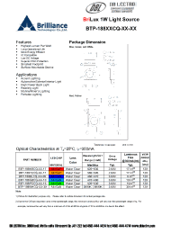 Datasheet BTP-188PGCQ-XX-15 manufacturer DB Lectro