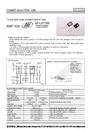Datasheet RNP10SC500F000 manufacturer DB Lectro