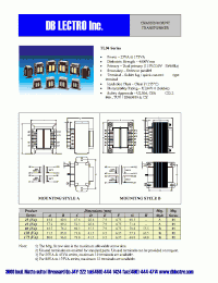 Datasheet TL94-025-012 manufacturer DB Lectro