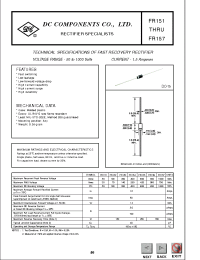 Datasheet FR151 производства DCCOM