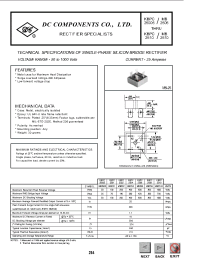 Datasheet KBPC254 производства DCCOM