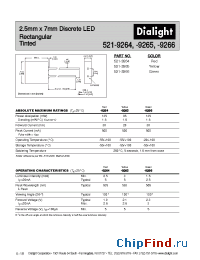 Datasheet 521-9264 производства Dialight