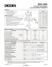 Datasheet BSS138W-7 производства Diodes