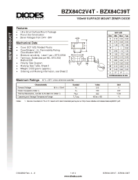 Datasheet BZX84C9V1T производства Diodes