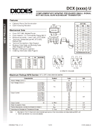 Datasheet DCX114EU-7 производства Diodes