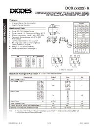 Datasheet DCX114TK-7 производства Diodes