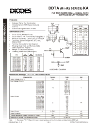 Datasheet DDTA143FKA-7 производства Diodes