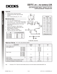 Datasheet DDTC123EUA-7 производства Diodes
