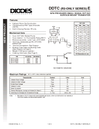 Datasheet DDTC124GE-7 производства Diodes